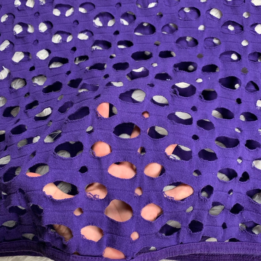 3/$15💥 2 Pc Bundle Live Wire purple Swimsuit Coverup Visor One Size - Picture 8 of 8